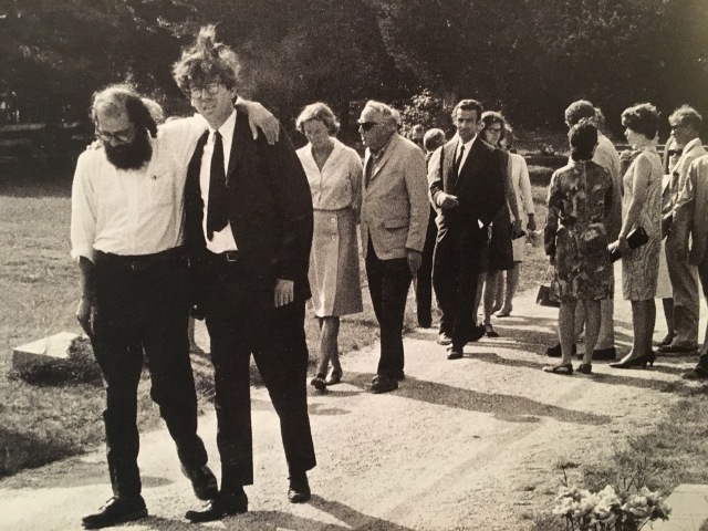 Ginsberg and Koch at O'Hara funeral 2